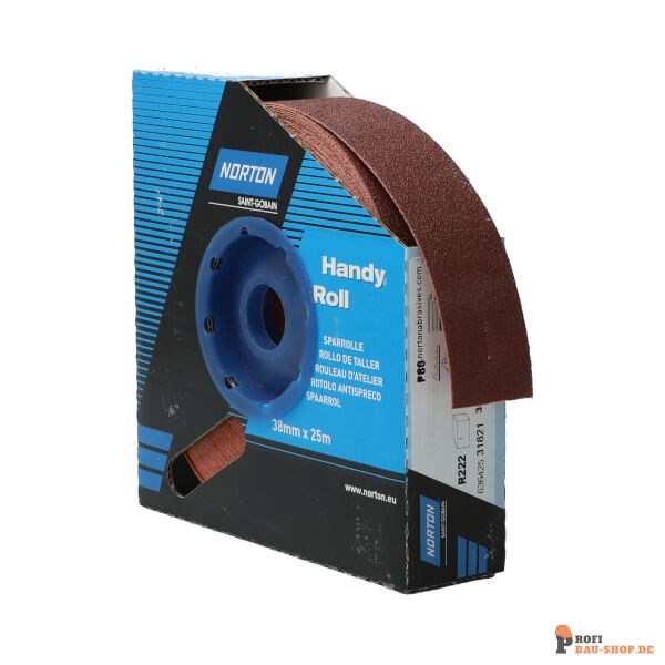 nortonschleifmittel/NORTON_schleifmittel_63642531821 Handy Rolls Norton R222 38.00x25m GRIT 80_137763